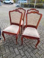 Set 4 nette Queen ann stoelen, Huis en Inrichting, Stoelen, Ophalen, Zo goed als nieuw