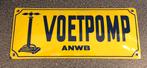 Emaille reclamebord reclame bord ANWB voetpomp fiets auto, Verzamelen, Ophalen of Verzenden, Gebruikt, Reclamebord