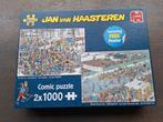 Jan van Haasteren Dubbelpuzzel Elfstedentocht / Op glad ijs, Hobby en Vrije tijd, Denksport en Puzzels, Ophalen of Verzenden, 500 t/m 1500 stukjes