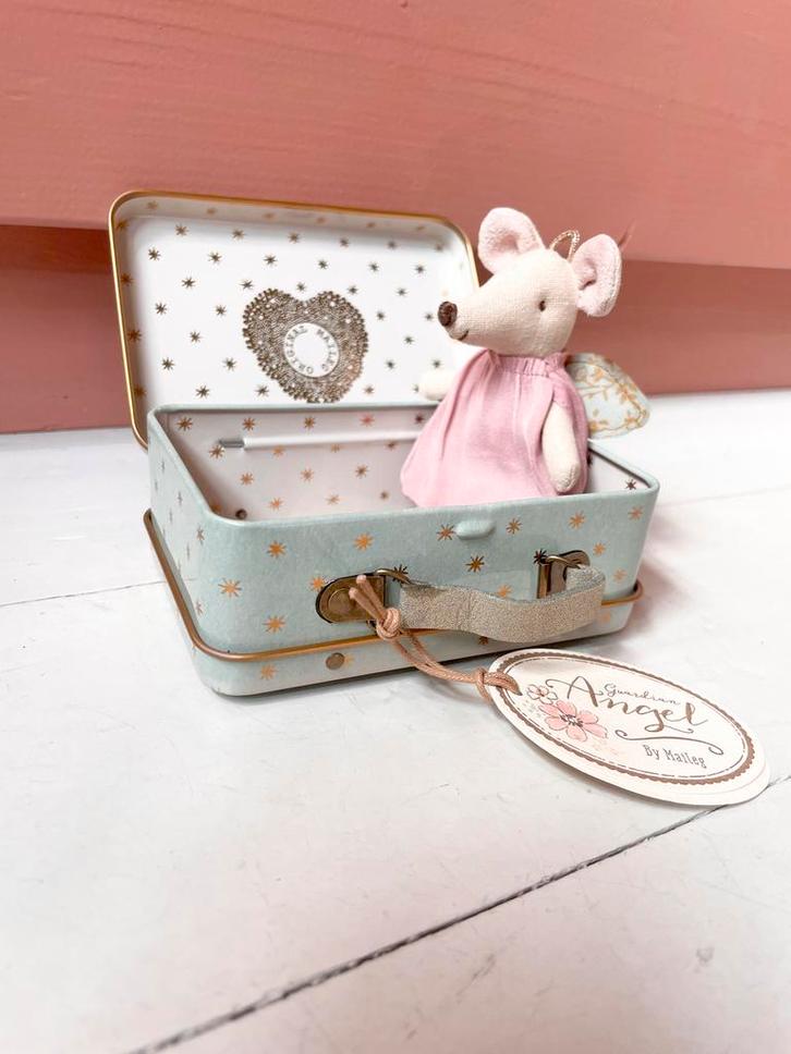 Maileg Muis Guardian Angel in Koffertje - Nieuw!, Kinderen en Baby's, Speelgoed | Knuffels en Pluche, Nieuw, Overige typen, Ophalen of Verzenden