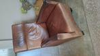 2 echt leren stoelen, Huis en Inrichting, Stoelen, Ophalen, Gebruikt, Bruin