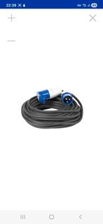 25m Stroomkabel 2,5mm² met CEE stekkers, Caravans en Kamperen, Ophalen of Verzenden, Nieuw