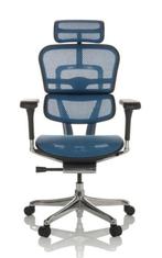 NEW ERGOHUMAN Ergonomische Bureaustoel EHE2 HAM BLAUW Mesh !, Huis en Inrichting, Bureaustoelen, Blauw, Nieuw, Ophalen of Verzenden
