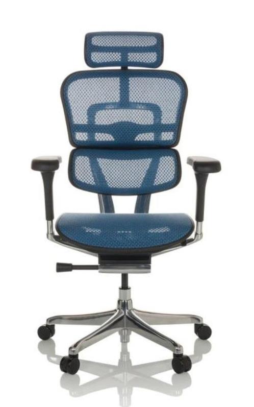 NEW ERGOHUMAN Ergonomische Bureaustoel EHE2 HAM BLAUW Mesh !, Huis en Inrichting, Bureaustoelen, Nieuw, Bureaustoel, Blauw, Ergonomisch