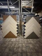 PVC CLICK VISGRAAT MET ONDERVLOER NOOIT ZO GOEDKOOP GEWEEST, Crème, 75 m² of meer, Nieuw, Ophalen of Verzenden