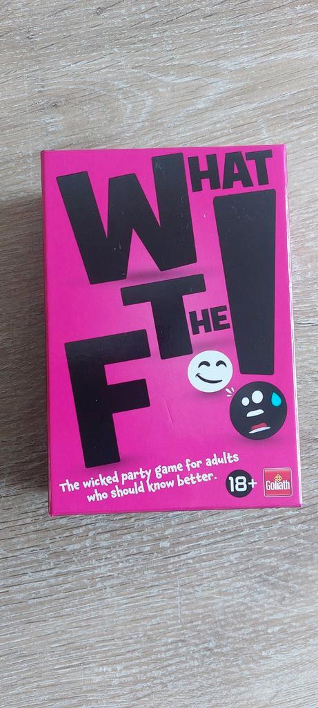 WTF what the F 18+ spel goliath party game kaartspel, Hobby en Vrije tijd, Gezelschapsspellen | Kaartspellen, Zo goed als nieuw