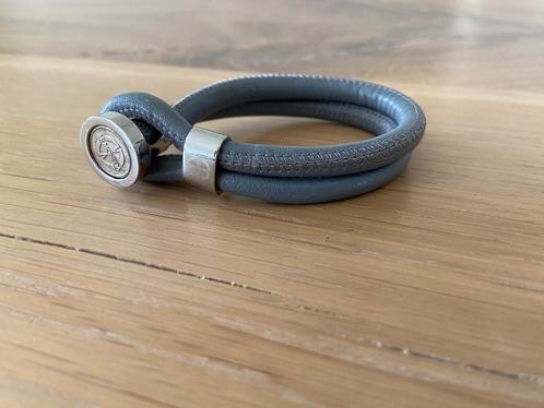Leren TOV Essentiels armband, Sieraden, Tassen en Uiterlijk, Armbanden, Zo goed als nieuw, Leer, Grijs, Met bedels of kralen, Verzenden