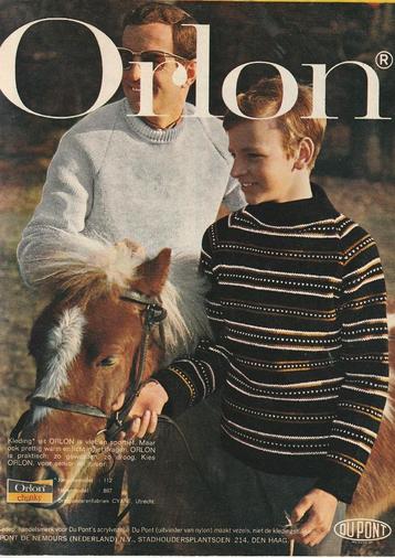 Retro reclame 1966 Orlon jongensmode jongen met pony beschikbaar voor biedingen