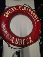 Vintage reddingsboei Gretke Oldendorff Lübeck, Ophalen, Gebruikt