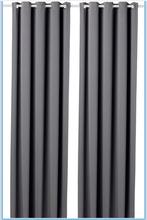 IKEA Hilleborg Gordijnen - Grijs - 4 stuks, 100 tot 150 cm, 200 cm of meer, Nieuw, Ophalen of Verzenden