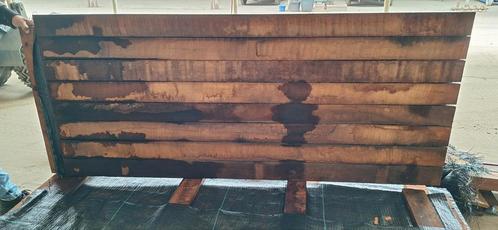 Beschoeiing-schot Hardhout / Keerwand 2 meter breed, Tuin en Terras, Terrasdelen en Vlonders, Nieuw, Hout, Ophalen