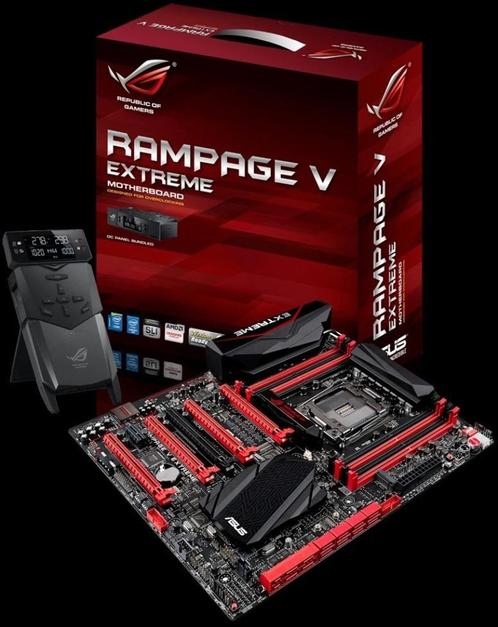 Motherload™ - Asus Rampage V Extreme Socket 2011-3 EATX, Computers en Software, Moederborden, Zo goed als nieuw, Intel, DDR3, Ophalen of Verzenden