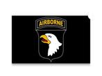 Vlag Airborne 101e zwart, mancave, biker, rocker, man,vrouw, Diversen, Ophalen of Verzenden, Nieuw