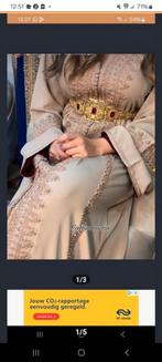 Kaftan, Kleding | Dames, Gelegenheidskleding, Maat 38/40 (M), Overige typen, Beige, Ophalen of Verzenden