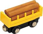 MAXIM 50387 - NIEUW Trein gele wagon met hout, Kinderen en Baby's, Speelgoed | Houten speelgoed, Nieuw, Overige typen, Verzenden