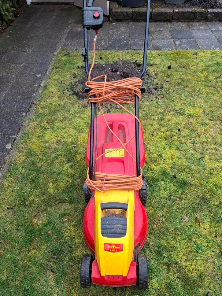Wolf Garten A 320 E Elektrische Grasmaaier, Tuin en Terras, Grasmaaiers, Gebruikt, Elektrische grasmaaier, 30 t/m 39 cm, Cirkelmaaier