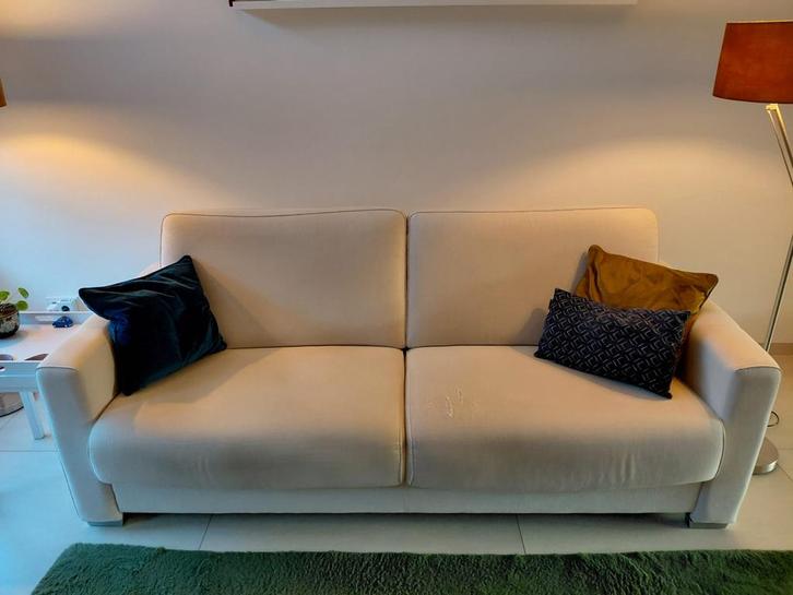 Comfortabele 2,5-zits bank. Uiterlijk zaterdag ophalen!, Huis en Inrichting, Banken | Bankstellen, Gebruikt, Rechte bank, Tweepersoons