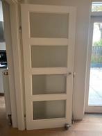 Glazen Binnendeur, Doe-het-zelf en Verbouw, Deuren en Horren, Ophalen, Gebruikt, 80 tot 100 cm, Binnendeur