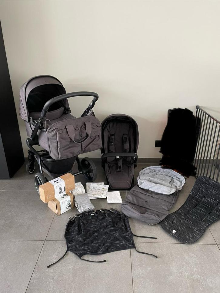 Joolz Hub Plus Amazing Antraciet, Kinderen en Baby's, Kinderwagens en Combinaties, Zo goed als nieuw, Overige merken, Verstelbare duwstang