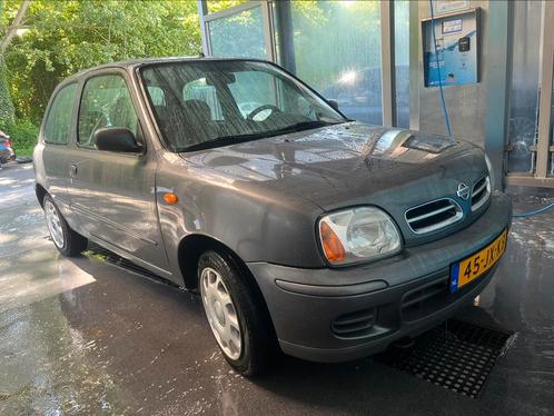 Nissan Micra 1.4 60KW 3D N-cvt 2002 Grijs, Auto's, Nissan, Particulier, Micra, Airconditioning, Centrale vergrendeling, Elektrische ramen