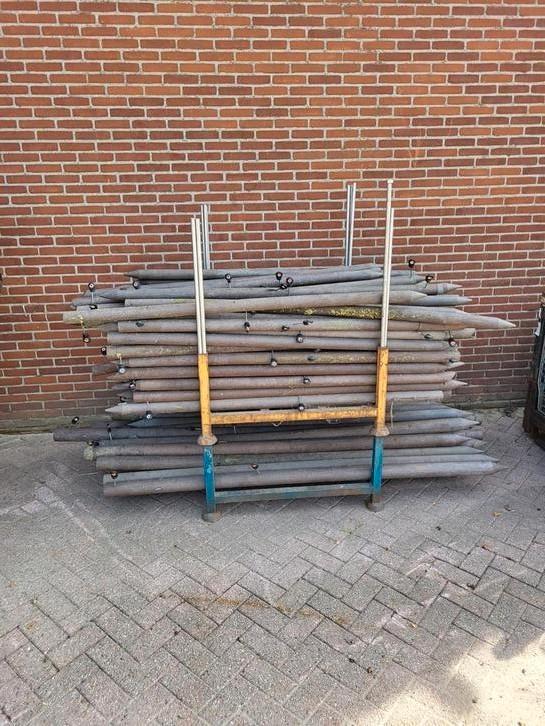 Kunststof weidepalen / afrasteringspalen, Tuin en Terras, Tuinhekken en Hekwerk, Kunststof, Ophalen