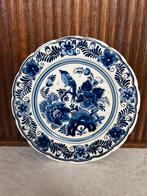 Delft blauw 30/18 wandbord fazant bloemen handpainted, Antiek en Kunst, Ophalen of Verzenden