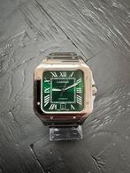 Cartier santos 100 green dial omega seamaster planet chrono, Ophalen of Verzenden, Zo goed als nieuw, Overige materialen, Overige merken