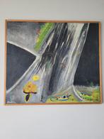 Abstract olieverfschilderij Cath Weegels, Ophalen