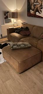 Bruine Hocker Sevn Amarillo Leer - Comfortabel en Stijlvol, Gebruikt, Leer, 75 tot 100 cm, Rechthoekig