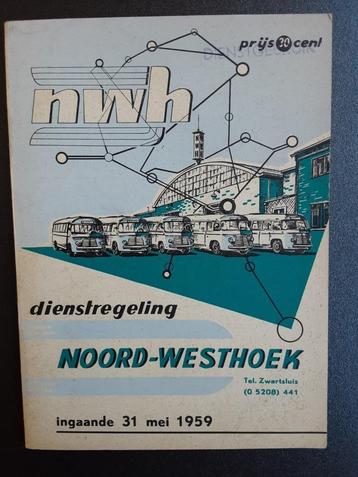 N.W.H.NOORD-WESTHOEK ZWARTSLUIS DIENSTREG.  31 MEI 1959 beschikbaar voor biedingen