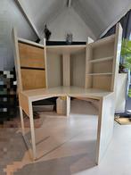 Ikea Micke Hoekbureau wit met hout look, Ophalen, Zo goed als nieuw, Bureau
