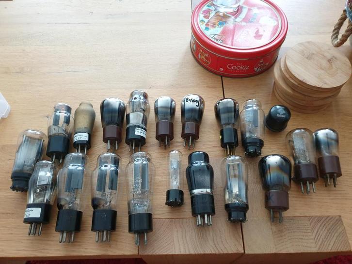 Oude Radiobuizen: Gelijkrichters, Trioden, enz., Antiek en Kunst, Antiek | Tv's en Audio, Ophalen of Verzenden