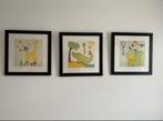 Jo Moulton Kinderkamer Wanddecoratie x3, Huis en Inrichting, Ophalen of Verzenden, Zo goed als nieuw, Hout, Minder dan 50 cm