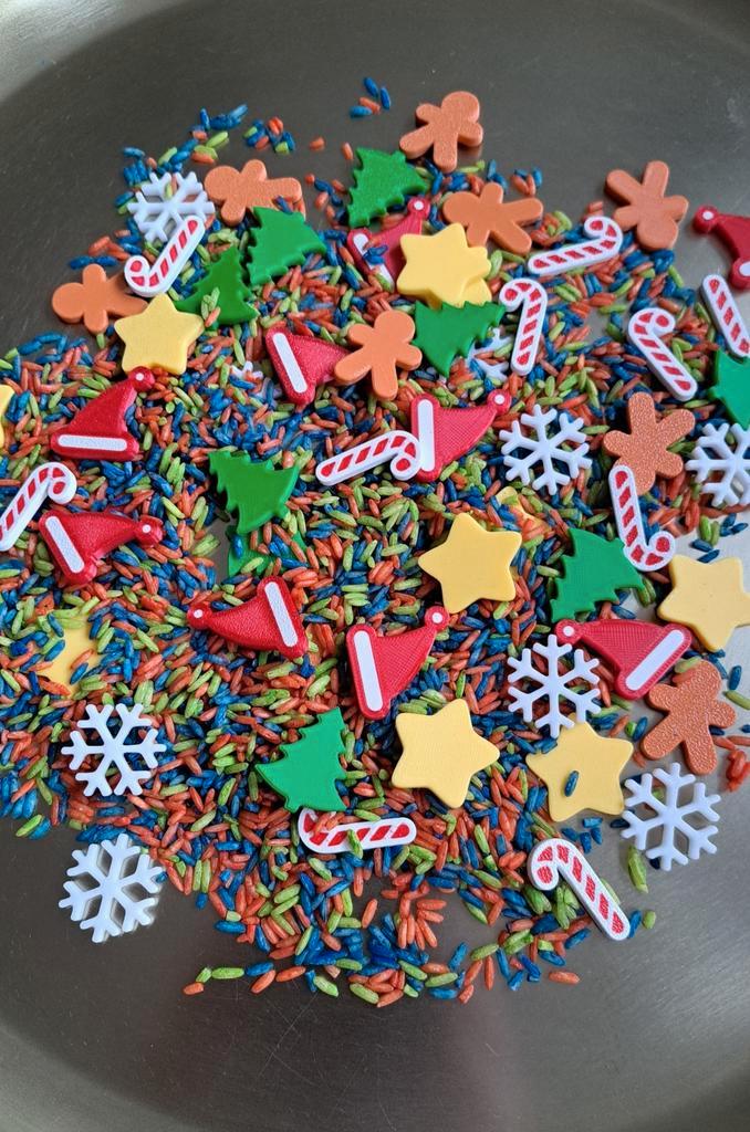Leuke Kerst Winter confetti mix  voor sensorisch spelen, Kinderen en Baby's, Speelgoed | Educatief en Creatief, Nieuw, Ophalen of Verzenden