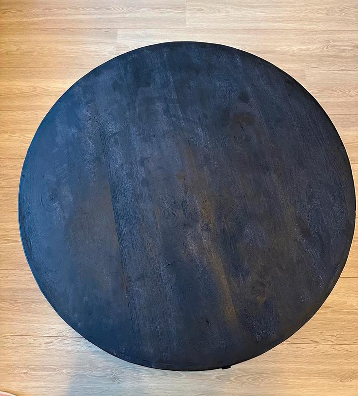 Salontafel mangohout Zwart - Heerhugowaard of Hoofddorp, Huis en Inrichting, Tafelonderdelen, Zo goed als nieuw, 50 tot 100 cm