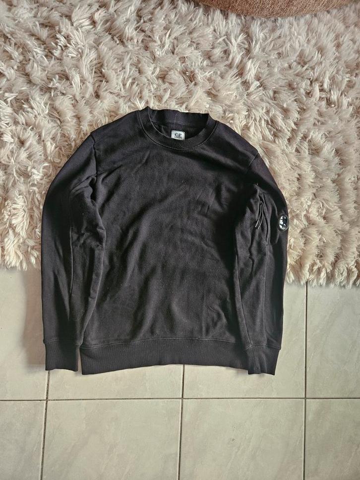 C.P. Company Crewneck Sweater Zwart - Maat S, Kleding | Heren, Truien en Vesten, Zo goed als nieuw, Maat 46 (S) of kleiner, Zwart