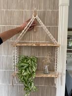 Supermooie boomstamplanken met macramé touw en ophangbeugel, Ophalen of Verzenden, Nieuw