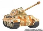 RC tank KINGTIGER met porsche koepel 1/16 rook en geluid!!, Nieuw, Ophalen of Verzenden