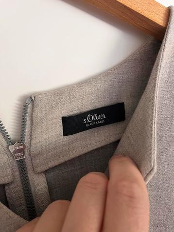 S Oliver Jurk Grijs/Beige Maat 42/44 beschikbaar voor biedingen