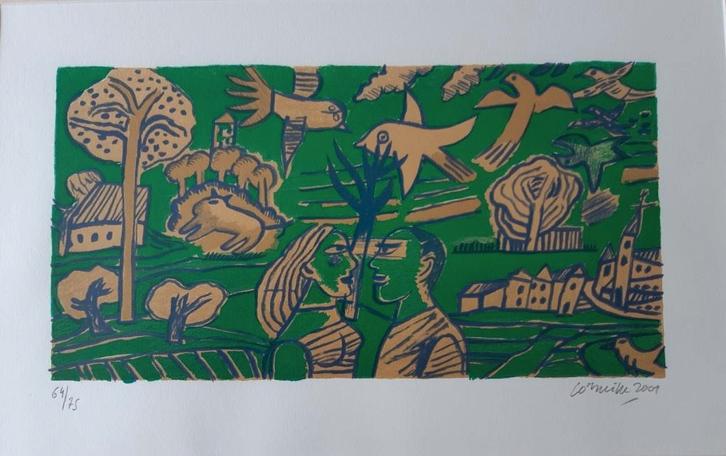 Litho Corneille, Antiek en Kunst, Kunst | Litho's en Zeefdrukken, Ophalen