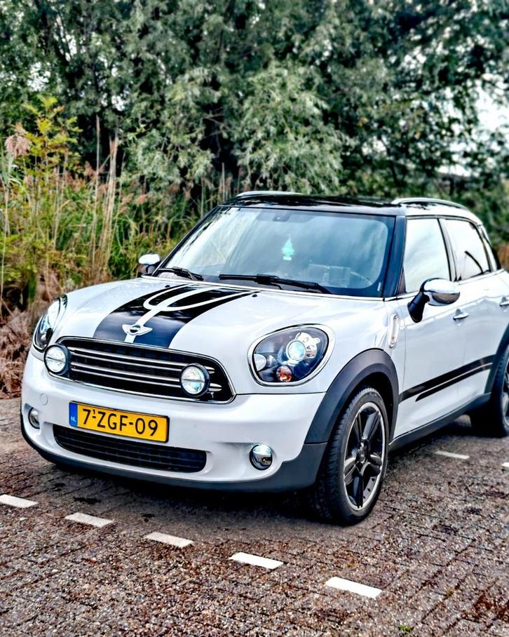 Mini Countryman 1.6D (2015), Auto's, Mini, Particulier, Diesel, Handgeschakeld, Wit, Zwart, Leder, Ophalen