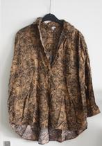 blouse shirt oranje geel  zwart  maat L, Kleding | Dames, Blouses en Tunieken, Ophalen of Verzenden, Nieuw, Maat 38/40 (M), Geel