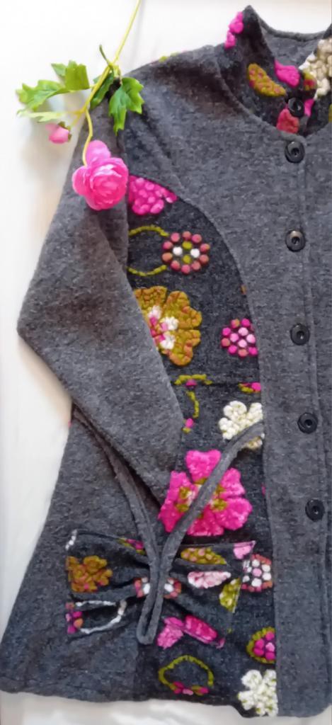 ≥ Wollen A-lijn jas Made in Italy Maat 48/50 — Jassen Winter