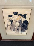 Oude tekening, Antiek en Kunst, Ophalen of Verzenden