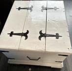 Brocante dekenkist wit, Gebruikt, 50 tot 100 cm, ., Ophalen of Verzenden