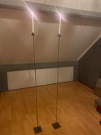 2 Hoge metalen kaarsenhouders - 150cm, Antiek en Kunst, Ophalen, Overige materialen