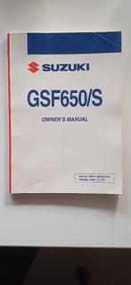 Instructieboekje Suzuki GSF 650 S 2005, Ophalen of Verzenden, Suzuki