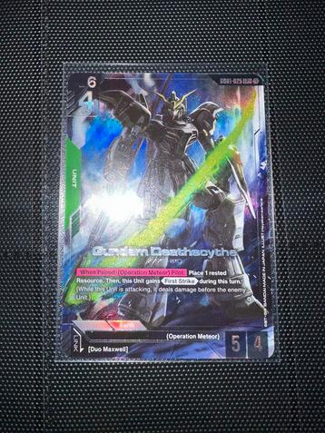 GUNDAM TCG | Gundam Deathscythe GD01-025 LR+ | Mint conditie beschikbaar voor biedingen