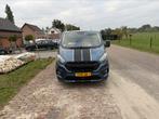 Ford Transit Custom DC 2.0 Tdci 170PK  L1h1 Automaat 2023, Auto's, Bestelauto's, 1995 cc, 4 cilinders, Blauw, Origineel Nederlands