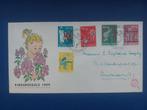 Postzegel NL 1959 FDC 41 Kinderzegels 07-10, Postzegels en Munten, Postzegels | Nederland, Ophalen of Verzenden, Na 1940, Gestempeld